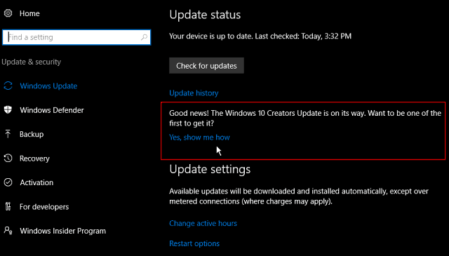 Windows 10 Creators Update Insider Build 15058 pour PC est disponible dès maintenant