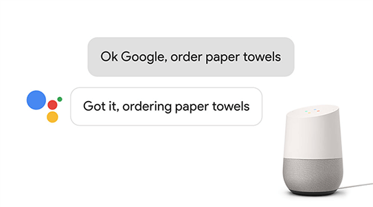 Les consommateurs peuvent désormais faire leurs achats auprès des détaillants Google Express participants grâce à l'Assistant Google sur Google Home.