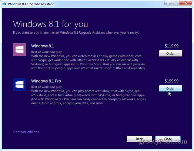 Comment mettre à niveau Windows 7 vers Windows 8.1 avec l'assistant de mise à niveau