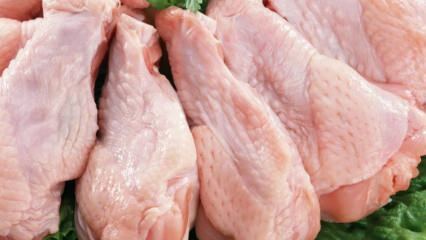 Comment la viande de poulet est-elle conservée?