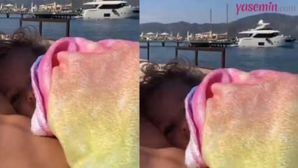 Anıl Altan, qui était en vacances, a fait une vidéo avec sa fille !
