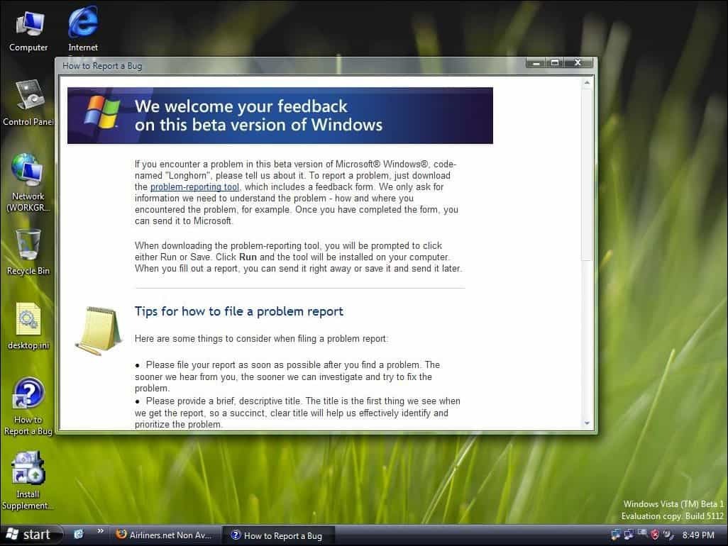 Windows Vista fête ses 10 ans aujourd'hui