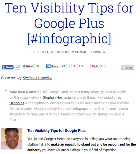 10 conseils de visibilité pour Google Plus