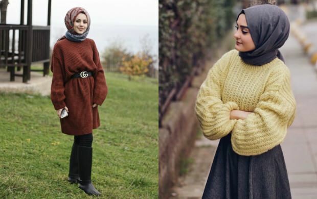 blouse à manches pastèque hijab