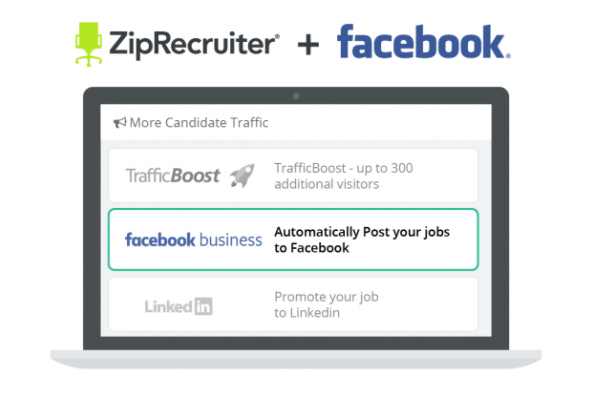 Facebook intègre les listes ZipRecruiter dans le signet d'emplois sur la plate-forme.