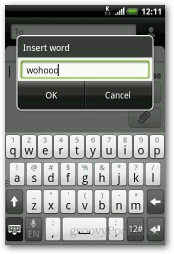 Ajouter un dictionnaire Android 11