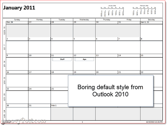 Comment imprimer des calendriers superposés dans Outlook avec l'assistant d'impression de calendrier
