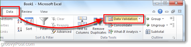 Comment ajouter des listes déroulantes et la validation des données aux feuilles de calcul Excel 2010