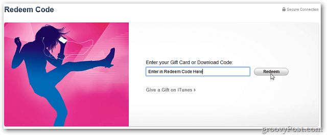 Utiliser le code iTunes