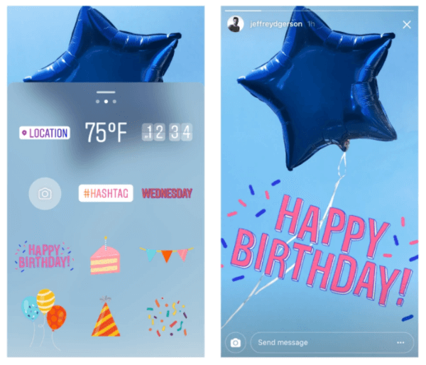 Instagram célèbre un an d'Instagram Stories avec de nouveaux autocollants d'anniversaire et de célébrations.