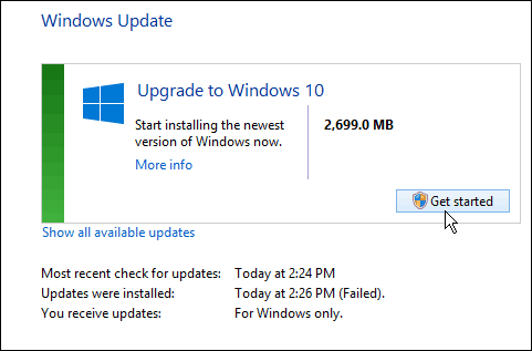 Prêt pour Windows 10