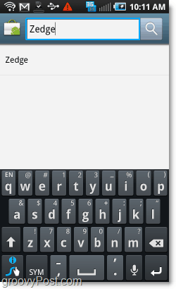 recherchez zedge sur Android Market