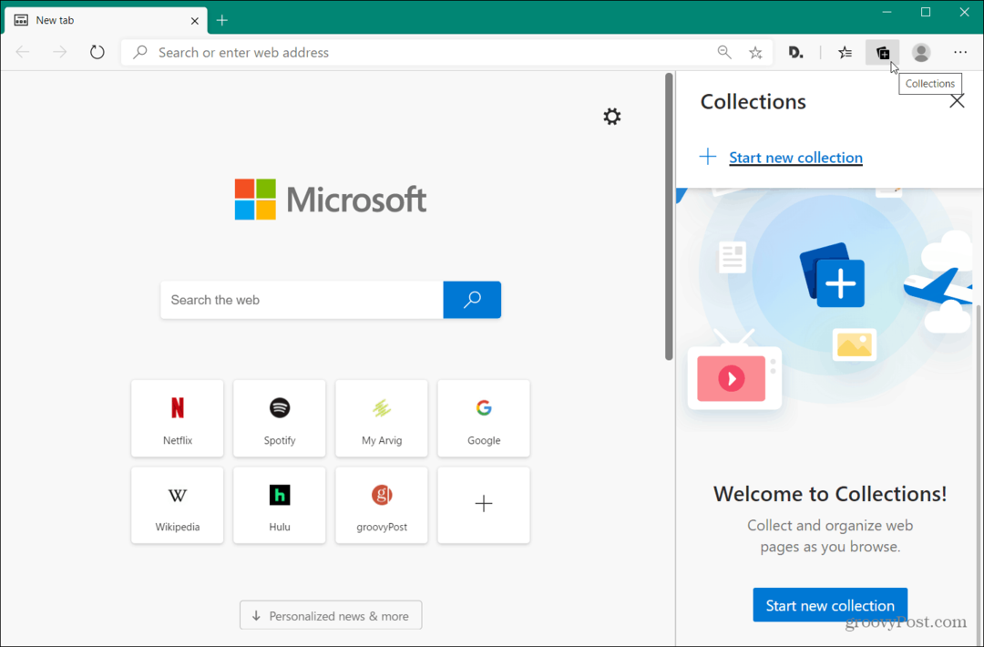 Comment activer la fonctionnalité Collections dans Microsoft Edge