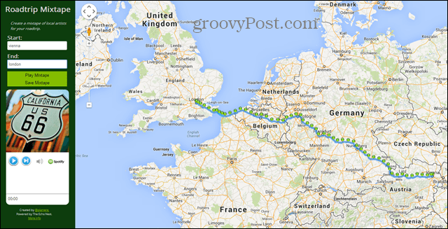 Créer une liste de lecture d'artistes locaux pour un roadtrip