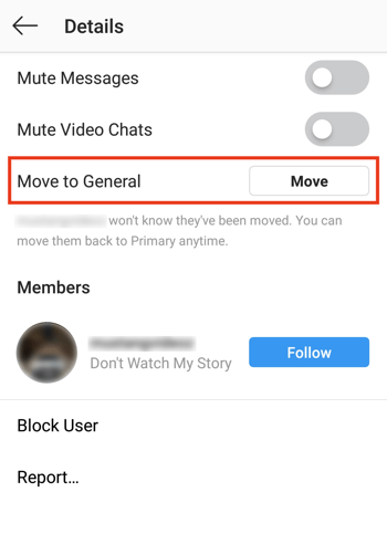 Gérer les messages dans la boîte de réception des messages directs du profil Instagram Creator, étape 1.