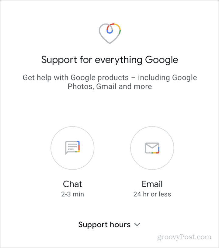 Assistance Google One