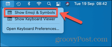 mac affiche des emoji et des symboles