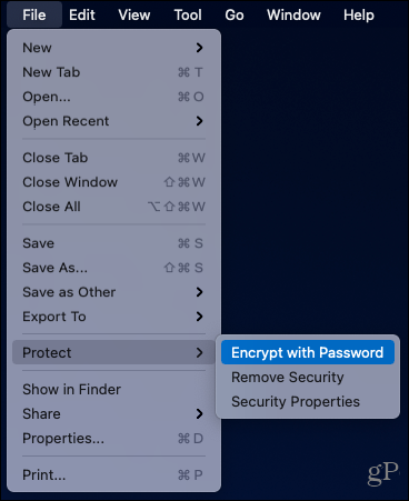 Fichier, options de protection