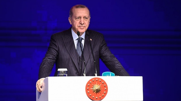 Président Erdoğan, 7. Il a pris la parole au Conseil des familles.