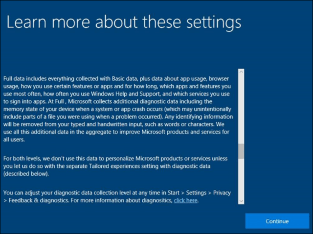 Windows 10 En savoir plus sur les paramètres de confidentialité
