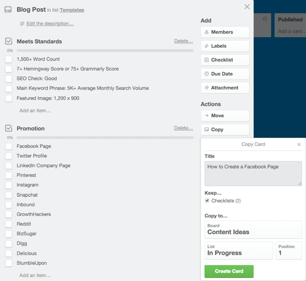 copier un modèle dans trello