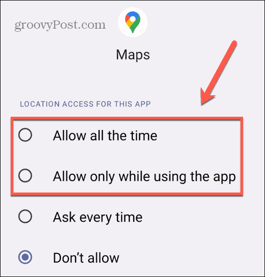 Android autorise tout le temps