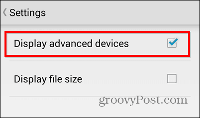 Exporter des fichiers dans Dropbox pour Android directement sur une carte SD