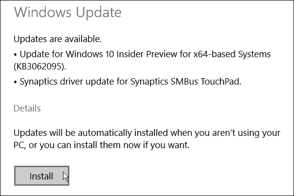 Windows 10 Build 10074 Update KB3062095 Available
