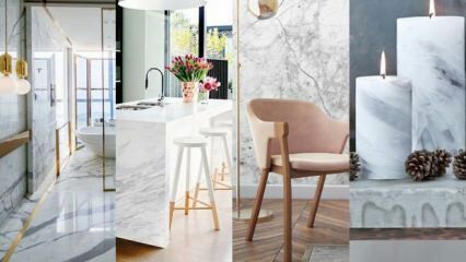 Nouvelle tendance dans la décoration de la maison: le marbre