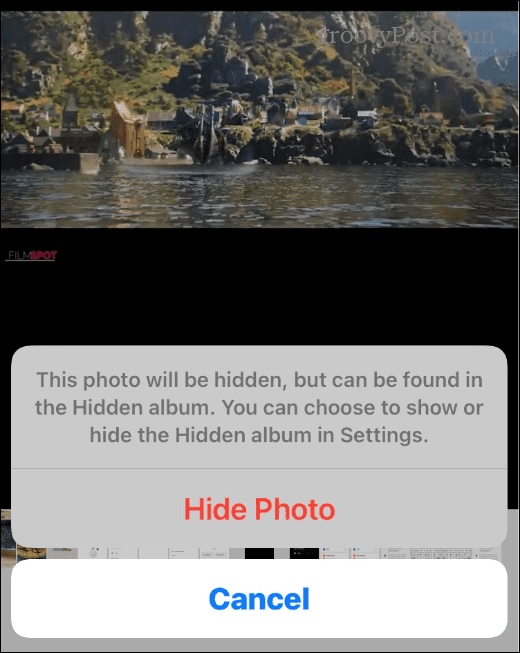 Verrouiller les photos sur iPhone