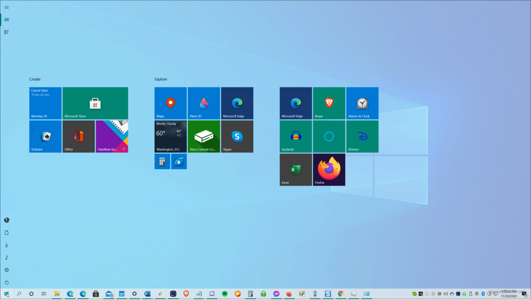Comment rendre le menu Démarrer de Windows 10 en plein écran
