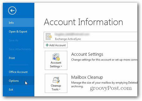 Outlook 2013 utilise les options du fichier de signature