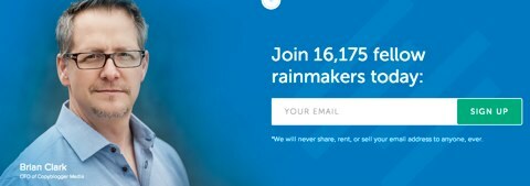 nouvelle inscription par e-mail Rainmaker