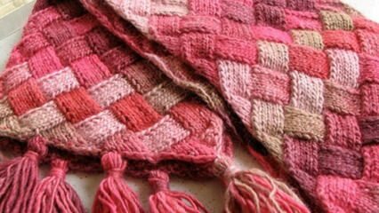 Style de tricot le plus facile: Fabrication de tricot pratique à losanges croisés
