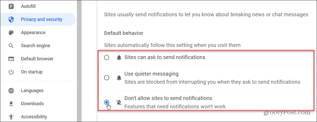 Comment arrêter les notifications dans Google Chrome