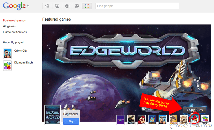 Google+ ajoute des jeux (sans vous forcer à ignorer un assaut de demandes de jeu ennuyeuses!)