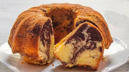 Comment faire le gâteau marbré au brownie le plus facile au monde? Délicieuse recette de gâteau marbré