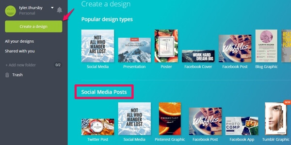 canva create design