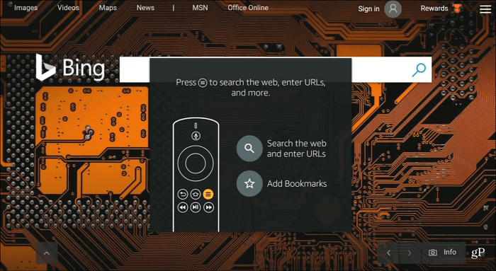 2 Navigateur Silk Bing Recherche par défaut Fire TV