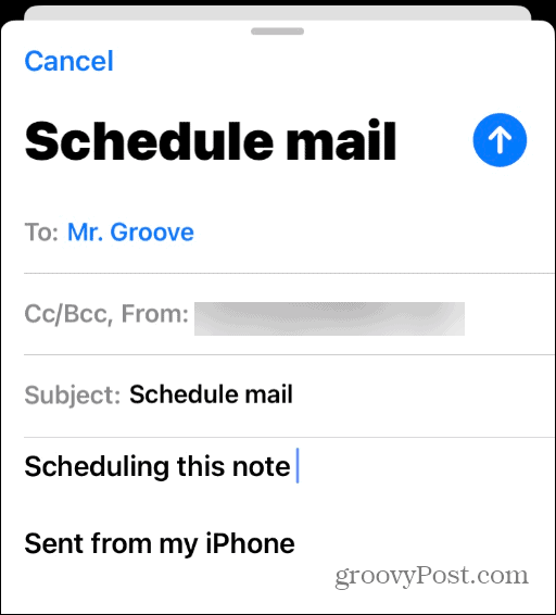 Planifier des e-mails sur iPhone