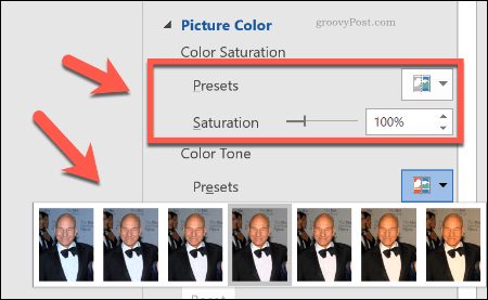 Correction des couleurs de l'image dans Word