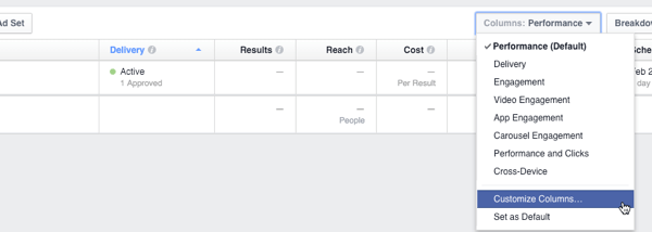 colonnes facebook insights canvas