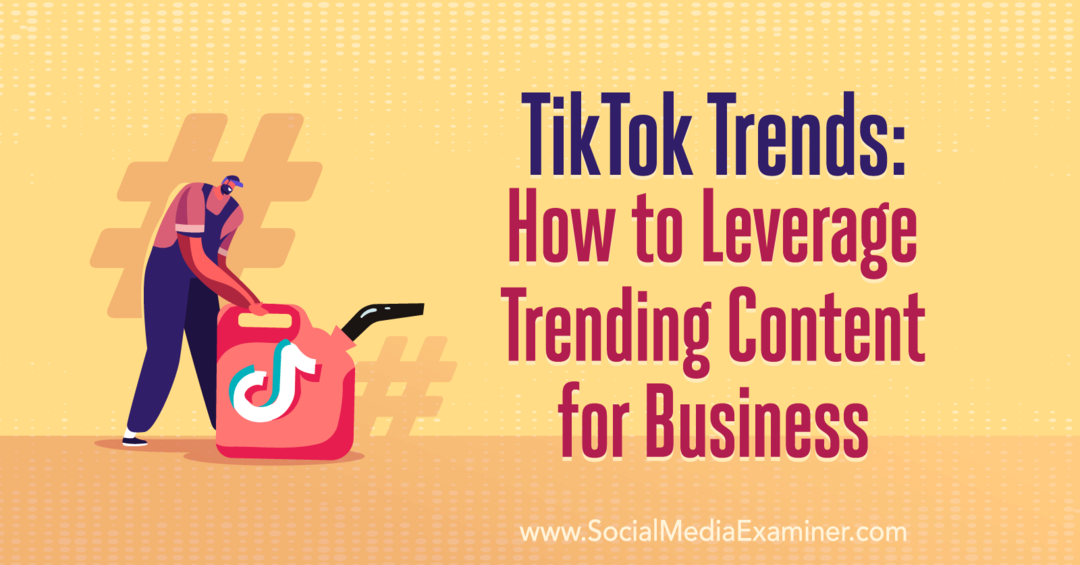 TikTok Trends: Comment tirer parti du contenu tendance pour les entreprises avec des informations de Wave Wyld sur le podcast de marketing des médias sociaux.