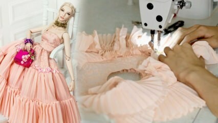Comment coudre des vêtements pour les poupées Barbie? Couture de robe de bébé facile et pratique