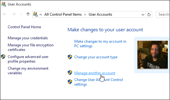 2 Gérer un autre compte Windows 10