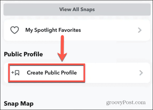 créer un profil public iphone