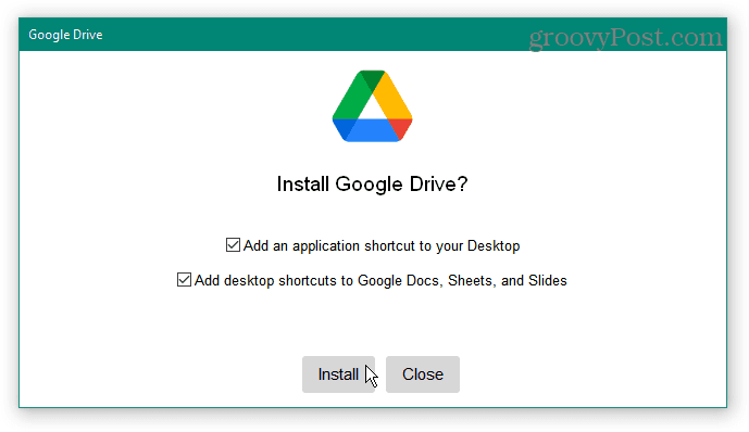 installer Google Drive