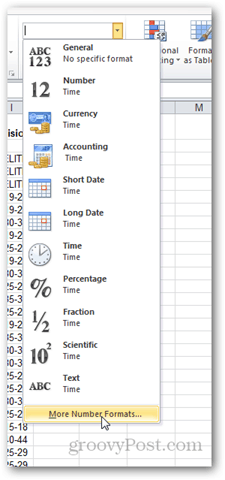 actualiser la mise en forme des nombres dans Excel 2010