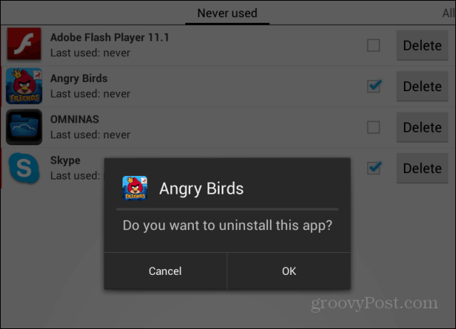 Débarrassez-vous des applications Android inutilisées avec Remover application inutile