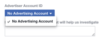 Étape 2 de la façon de remplir le formulaire de compte publicitaire désactivé par la politique Facebook